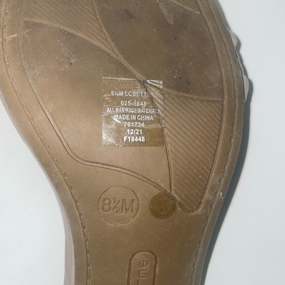 Taupe Heels🩶braided block heels gray heels ankle strap open toe chunky heels - Picture 7 of 11